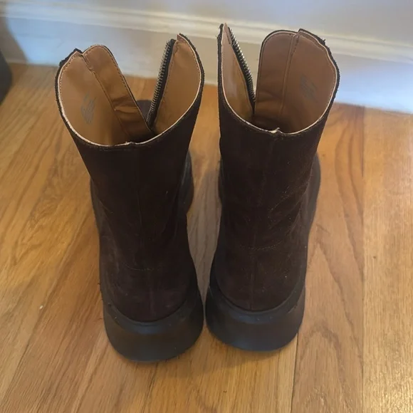 Women’s Brown Suede Boots - Picture 4 of 5